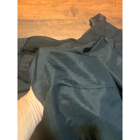 Vintage Maxstudio.com 100% Silk Black A Line Dress - Sz Large - Picture 5 of 8